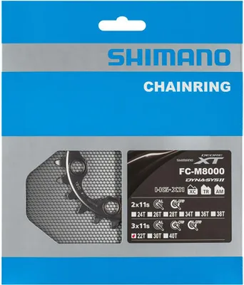 Produktbild von SHIMANO XT FC-M8000, Kettenblatt, schwarz, Y1RL22000