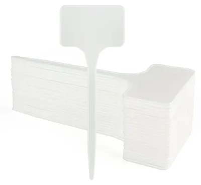 Produktbild von Pflanzenschild Pflanzenstecker Pflanzenetikett - 15 x 5,5 cm - 50 Stück - Weiß - Für draußen