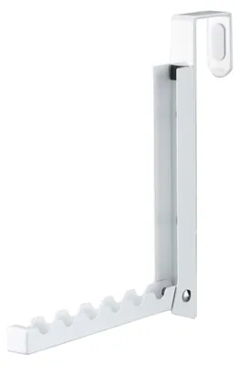 Klappbarer Türhänger aus Stahl, weiß, 2 x 7–20,5 x 20 cm