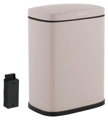 Image de Poubelle à fixer au mur - Capacité : 3 litres - Système de fermeture douce - Seau intérieur en métal - Petite taille - Disponible en plusieurs couleurs - Dimensions : 25 x 18 x 15 cm