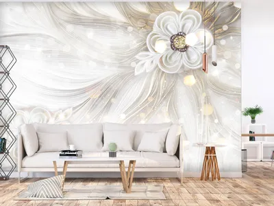 Produktbild von Vlies Fototapete Blumen 350x256 cm Tapeten Wandtapete XXL Diamenten Ornament bokeh a-A-10130-a-a