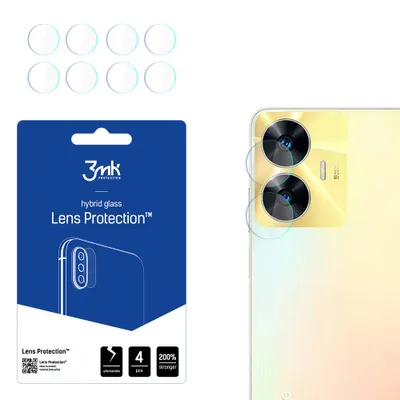 Produktbild von 3mk Hybridglas Lens Protection für Realme C55 Kamera Objektiv Kameralinse 0,16mm 6H (4 Stück)