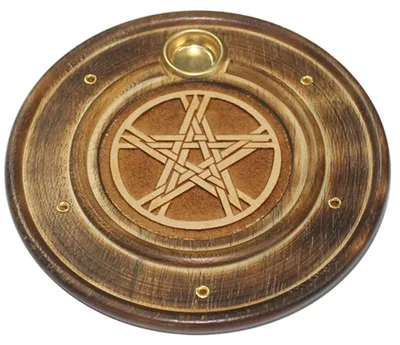 Holz-Wieruchstabhalter, Bambus, mehrfarbig, 10x10x1 cm