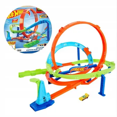 Produktbild von Hot Wheels HXM94 Wirbelnde Tornado Autorennstrecke Set
