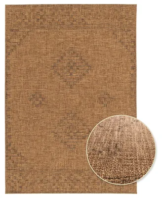 Produktbild von Primaflor In- & Outdoorteppich ROY - Antik - 160x230cm - Brauner Lounge-Teppich für Balkon & Terrasse - Flachgewebter Wohnteppich ideal als Terrassenteppich & Balkonteppich