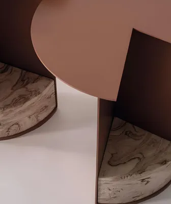 Produktbild von Wohnzimmer Beige Beistelltische Designer Rundtische Ablagetische