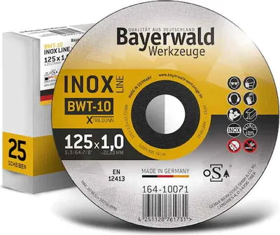 Produktbild von Bayerwald BWT-10 Trennscheibe | Ø125 mm - 1 mm -  22.23 mm | gerade