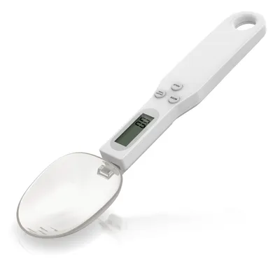 Produktbild von Arendo Löffelwaage digital, Küchenwaage Feinwaage, LCD-Anzeige, 0,1g Auflösung, max. 500g, Tara, Hold, Auto‑Abschaltung 60 s, g/oz/gn/ct/ml, Löffel abnehmbar