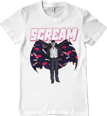 Produktbild von Dracula - Scream T-Shirt - XX-Large - White