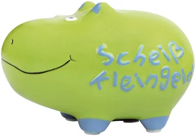 Zdjęcie produktu dla KCG 101516 Skarbonka Hippo "Shit change" - ceramiczna, mała
