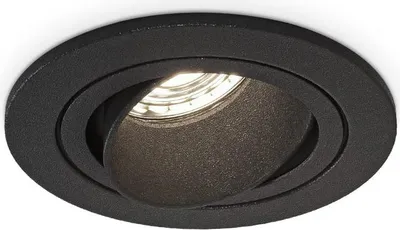 Produktbild von hoftronic LED Einbaustrahler 4 W 4000K GU10 Schwarz schwenkbar IP20