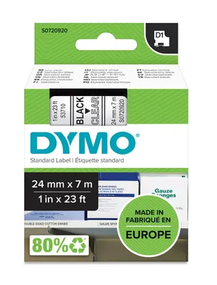 Obrázok produktu pre S0720920 Dymo D1 24Mm Schwarz-Klar