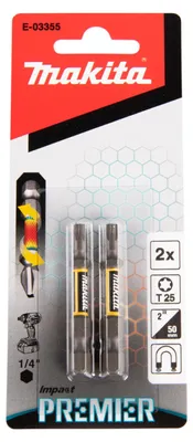 Image de Makita embout de torsion T25-50 2 pces - E-03355