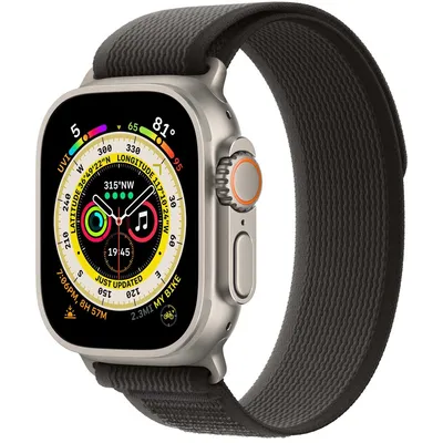Produktbild von Apple MQEQ3ZM/A, Band, Smartwatch, Grau, Schwarz, Apple, Watch 44mm Watch 45mm Watch 49mm, Nylon