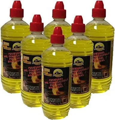 Produktbild von Brenngel 6x 1 Liter für Gelkamine Ethanolkamine Wandkamine Bodenkamine Bioethanol
