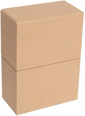 Produktbild von HNFD Fotobox aus braunem Kraftpapier, 11 x 5,5 x 16 cm, für 200–300 Fotos im Format 10 x 15 cm