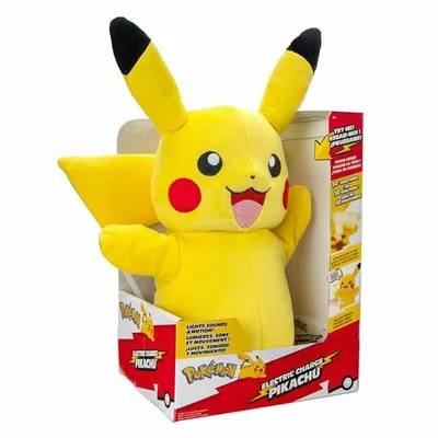 Image de Peluche Pokémon, Pikachu, Électrique, 32 cm