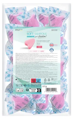 Immagine prodotto di JOYDIVISION Soft Tampons Mini – Igiene Femminile Discreta ed Ergonomica Senza Filo di Estrazione per Donne Attive – Materiale Morbido e Delicato Sulla Pelle – Ideale per lo Sport