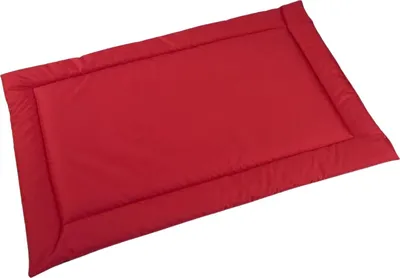 Zdjęcie produktu dla Wodoodporne legowisko dla psa rozmiar 90x60 cm – trwałe, łatwoczyszczące, codura, mata dla małych, średnich i dużych psów, do domu i na zewnątrz – kolor czerwony