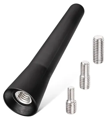 Kurze Autoantenne 6,5 cm, universell, FM/DAB, wasserdicht, mit Adaptern