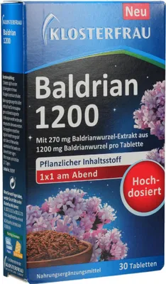 Produktbild von KLOSTERFRAU Baldrian 1200 Tabletten 30St PZN 19276377