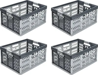 Produktbild von Keeeper Klappbox Ben Aufbewahrungsbox Kunststoff Soft-Touch Griffen x4