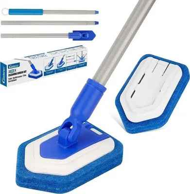 Obrázok produktu pre Sprchová kefa s dĺžkou 119 cm s vymeniteľnou hlavicou a funkciou otáčania o 180°
