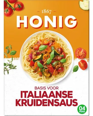 Produktbild von Honig Mix Italienische Kräutersauce 68g – Würzige Kräutermischung für Pasta, Fleisch & Gemüse