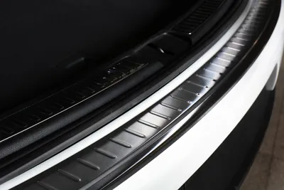 Produktbild von Edelstahl Ladekantenschutz Anthrazit für Porsche Macan V2A 2014-