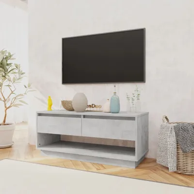 Produktbild von "2026 Aktion"TV-Schrank Industriestil - CLORIS - Fernsehenschrank - Betongrau 102x41x44 cm Holzwerkstoff - DEMöbel9617624