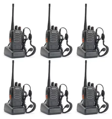 Productafbeelding van Sada van 6 Baofeng BF-888S portofoons, 5W, met 6 microfoons