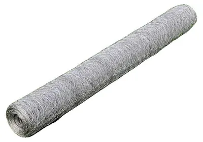 Immagine prodotto di Rete per voliere, acciaio zincato argento, lunghezza 25 m, larghezza 1 m, spessore del filo 0,55 mm, maglia 50 mm