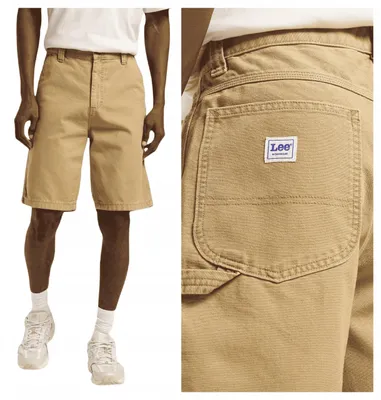 Immagine prodotto di Lee | Pantaloncini da uomo in cotone beige color khaki, taglia W31