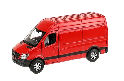 Produktbild von MERCEDES BENZ Sprinter Panel Van Modellauto Metall Modell Auto Spielzeugauto 88 (Rot)