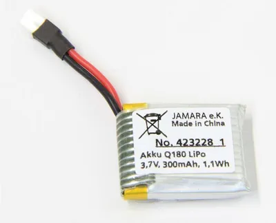 Produktbild von Akku Q180 / Q4X Lipo 3,7V 300mAh 1,11Wh