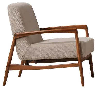 Produktbild von Sessel Modern Braun Designer-Sessel Komfortabel Stoff Minimalismus