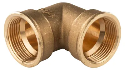 Produktbild von Messing Gewinde-Fitting 90° Winkel 1 1/4"IG - 1 1/4''IG (DN 32) - schwere Ausführung