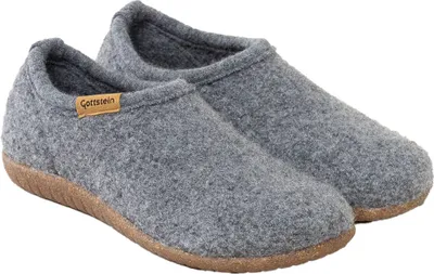 Produktbild von Gottstein Alpine Midcut RU Hausschuh Aus Schafwolle, Wechselbares Kork-Latex Fußbett, Rutschfeste Gummisohle