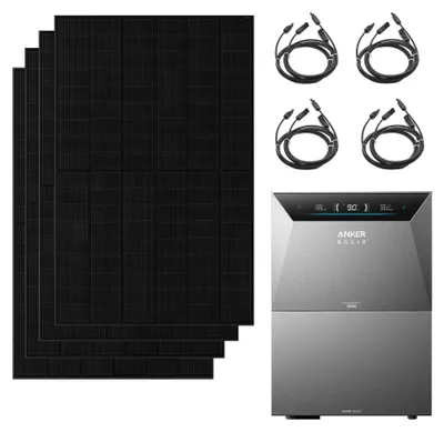Produktbild von Anker Solix 2000W Balkonkraftwerk mit 4×500Wp Solar Modulen inkl. Anker Solarbank 4 Pro Speicher 5024Wh mit 1 BP5000 Erweiterungsakku