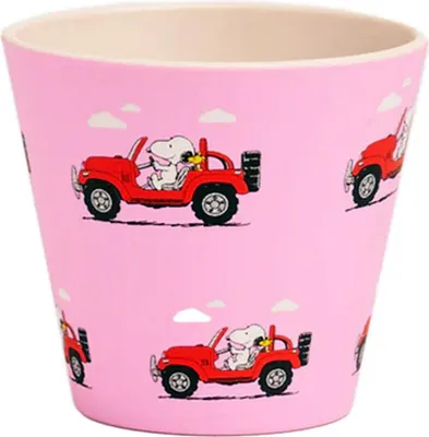 Obrázok produktu pre 90 ml šálka na espresso – motív cestovania SNOOPY