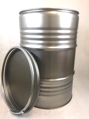 Produktbild von Metallfass 210 Liter Blechfass Fass Ölfass Tonne mit Deckel Blank