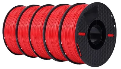 Image de Filament pour imprimante 3D, 1,75 mm, haute durabilité, 5 kg, couleur rouge