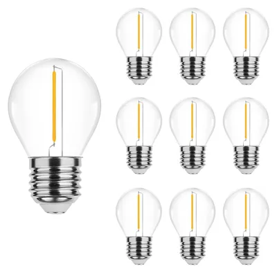 Produktbild von Modee E27 LED Filamentlampe G45 1W 70lm 2700K Extra Warmweiß 10 Stück