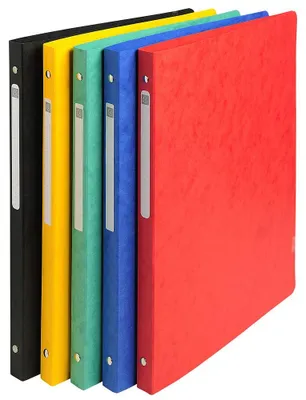 Produktbild von Exacompta Ringbuch Glanzkarton A4 4 Ringe zufällige Farbe
