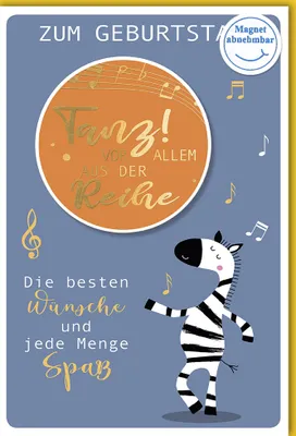Produktbild von Geburtstag - Glückwunschkarte im Format 11,5 x 17 cm mit Umschlag 4