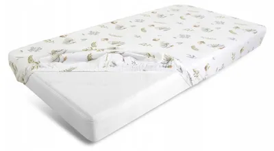 Obrázek produktu pro Bavlněné prostěradlo s gumou, potištěné, rozměry 60x120x10 cm