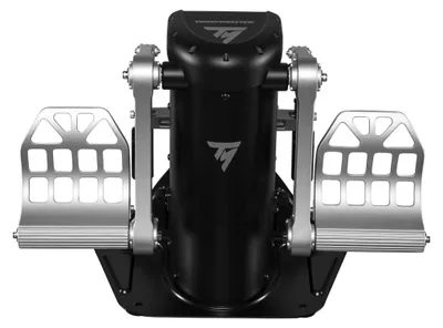Produktbild von Thrustmaster TPR Rudder, Flugsimulation, PC, Analog, Verkabelt, USB, Schwarz, Silber