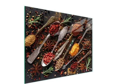 Image de Planche à découper en verre 52x40 épices