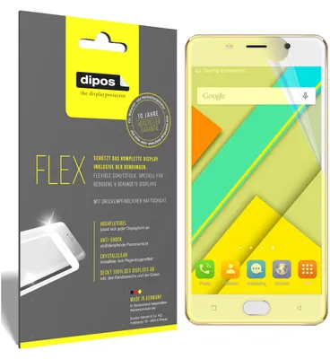 Produktbild von 3x Schutzfolie für ViVK R9s 2017 Folie, 100% Displayabdeckung, dipos Flex