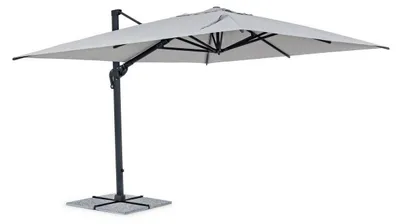 Produktbild von Ampelschirm Ines 400 x 300 x 259 cm Aluminium Hellgrau